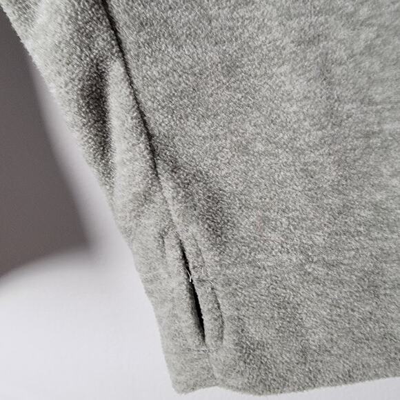 Duluth Trading Co Women’s L Gray Full Zip Fleece Jacket Thumbhole Hiking Pockets - Picture 3 of 9